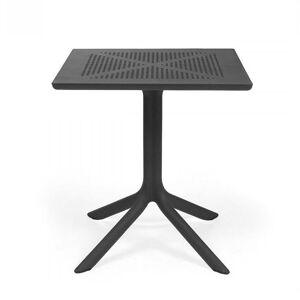 NARDI OUTDOOR NARDI table carré pour l'extérieur CLIP 70 (Anthracite - Fibre de verre polypropylène et DurelTOP)