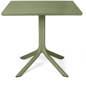 NARDI OUTDOOR NARDI table carre pour l'exterieur CLIP 80 (Agave - Fibre de verre polypropylene et DurelTOP)