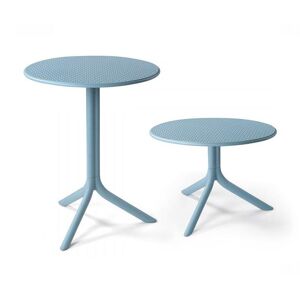 NARDI OUTDOOR NARDI table ronde pour l'extérieur STEP (Bleu clair - Polypropylène PRV)