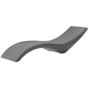 MYYOUR bain de soleil chaise longue CLOE (Gris gaufre - Polyethylene)