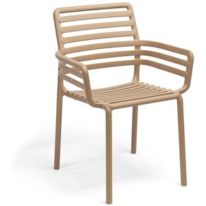 NARDI OUTDOOR NARDI set de 4 fauteuils pour extérieur DOGA ARMCHAIR (Capuccino - Polypropylène PRV)