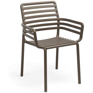 NARDI OUTDOOR NARDI set de 4 fauteuils pour extérieur DOGA ARMCHAIR (Tabac - Polypropylène PRV)