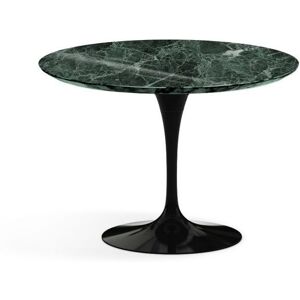 KNOLL table ronde lounge TULIP Ø 91 cm collection Eero Saarinen (Base noire / plateau en Verde Alpi - marbre et aluminium) - Publicité