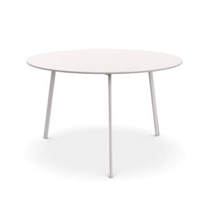MAGIS table ronde pour l'exterieur STRIPED Ø 120 cm (Blanc - HPL et acier peint)
