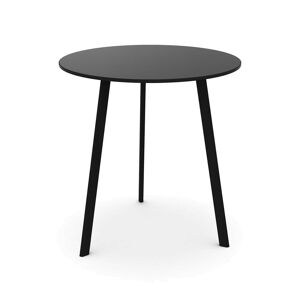 MAGIS table ronde pour l'exterieur STRIPED Ø 70 cm (Noir - HPL et acier peint)