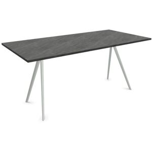 MAGIS table d'exterieur BAGUETTE 160x85 cm (Plateau ardoise, structure blanche - Ardoise et aluminium)