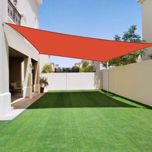 SUNNY INCH ® Voile d'ombrage impermeable 220g/m² - 5 x 4 m - Haute densite - Tissu deperlant - Terracotta epice