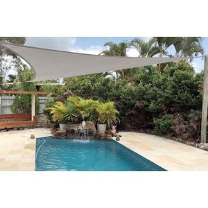 SUNNY INCH ® Voile d'ombrage impermeable 220g/m² - 5 x 5 x 7,07 m - Haute densite - Tissu deperlant