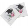 40 Pcs Serviettes Fleurs Serviettes En Papier