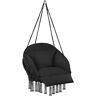 tectake Fauteuil suspendu Samira - noir -404877