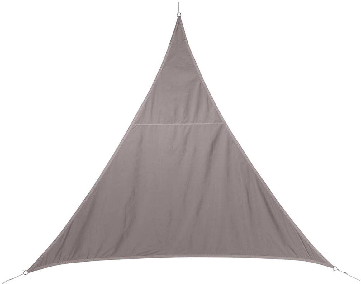 Voile d'ombrage triangulaire CURACAO Taupe 2 x m - Polyester Hespéride