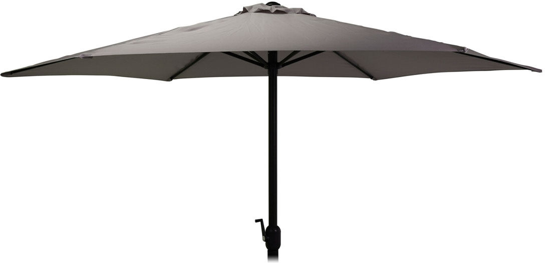 Cémonjardin Parasol droit gris Ø3m