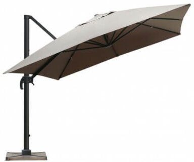 Delorm Design Parasol déporté Taupe 3 x 4 m