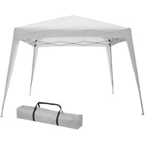 Verdelook GAZEBO PIEGHEVOLE 3 X 2 MT. IN METALLO COPERTURA IN POLIESTERE BIANCO CON SACCA 787/7