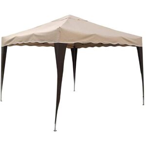 Verdelook GAZEBO PIEGHEVOLE 3 X 2 MT. IN METALLO COPERTURA IN POLIESTERE BEIGE CON SACCA 787/32