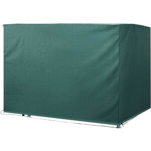 Outsunny Copertura per Dondoloda Giardino Impermeabile Anti UV Anti Muffa con Fissaggio PE 215x155x150cm Verde