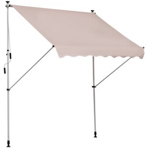 Outsunny Tenda da Sole da Esterno a Rullo con Manovella, Altezza e Angolazione Regolabile, 200x150cm