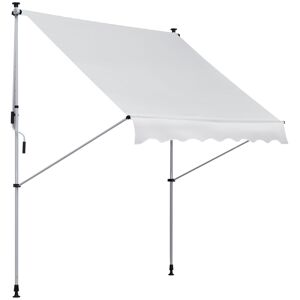 Outsunny Tenda da Sole da Esterno a Rullo con Manovella, Altezza e Angolazione Regolabile, 200x150cm