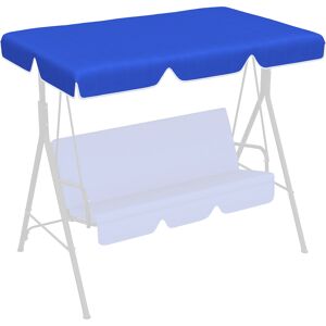 Outsunny Tettuccio di Ricambio per Dondolo in Poliestere con Protezione UV50+, 192x144cm, Blu