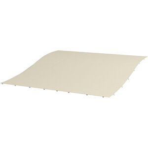 Outsunny Telo di Ricambio per Pergola da Giardino 2.5x3 m con 8 Fori di Drenaggio, in Poliestere, 297x243 cm, Beige