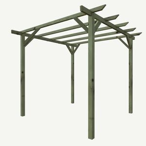 Leroy Merlin Pergola Singola Trave impregnata fsc in legno massello struttura naturale L 300 x P 300 x H 247 cm