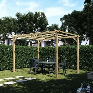 Leroy Merlin Pergola Apple in legno struttura naturale L 400 x P 300 x H 248 cm