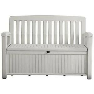 Keter Baule panchina  STORAGE BENCH in resina bianco crema 132 x 61.2 cm