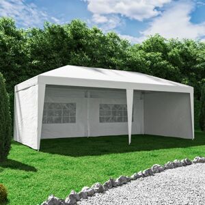 Leroy Merlin Gazebo Bruma in acciaio struttura bianco, copertura bianco L 595 x P 295 x H 260 cm