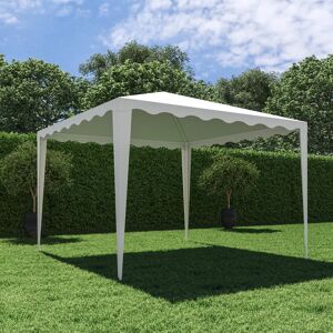 NATERIAL Gazebo Pico in acciaio struttura bianco, copertura bianco L 295 x P 295 x H 250 cm