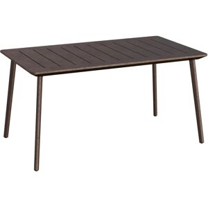 Keter Tavolo da pranzo per giardino Metalea struttura e superficie in Resina  grigio per 6 persone 146x90cm