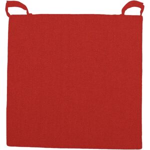 Inspire Cuscino per sedia  rosso 40 x 40 x Sp 4 cm