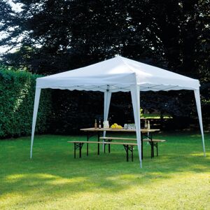 Leroy Merlin Gazebo in ferro struttura bianco, copertura bianco L 300 x P 300 x H 262 cm