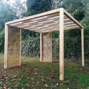 Leroy Merlin Pergola Cube in legno struttura naturale L 310 x P 310 x H 236 cm