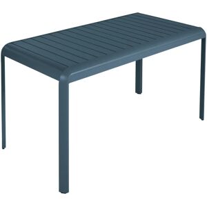 NATERIAL Tavolo da pranzo per giardino Idaho struttura e superficie in Alluminio  blu per 4 persone 144x70cm