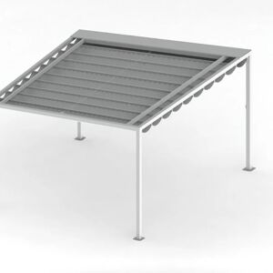 TEMPOTEST PARA' Pergola Alicudi in alluminio struttura bianco L 300 x P 400 x H 250 cm