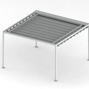 TEMPOTEST PARA' Pergola Alicudi in alluminio struttura bianco L 400 x P 400 x H 250 cm