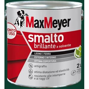 MAXMEYER Vernice da esterno per legno e ferro  verde muschio ral6005 lucido, 2 l