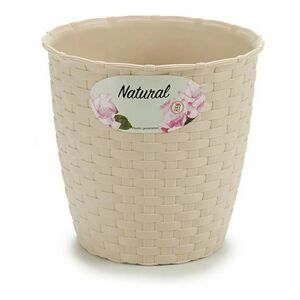 Stefanplast Vaso Plastica Natural Cammello (14 X 12,5 X 14 Cm)