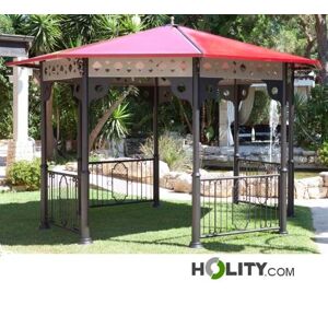 Gazebo Per Arredo Urbano Ottagonale H140_406