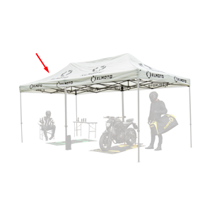 XLMOTO Tela Tetto  6x3 m per Gazebo Easy-Up Grigio (SOLO TETTO)