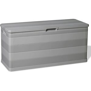 vidaXL Baule da Giardino Grigio 117x45x56 cm