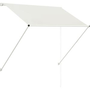 vidaXL Tenda da Sole Retrattile 150x150 cm Crema