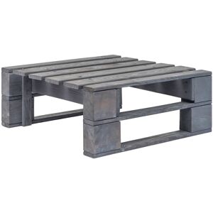 vidaXL Ottomana da Giardino in Pallet in Legno Grigio