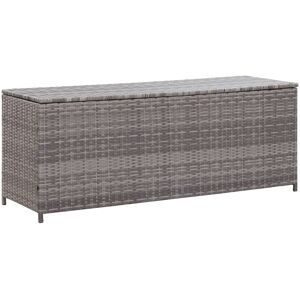 vidaXL Baule da Giardino Grigio 150x50x60 cm in Polyrattan