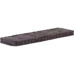 vidaXL Cuscino per Pallet e Pavimento in Cotone 120x40x7 cm Antracite