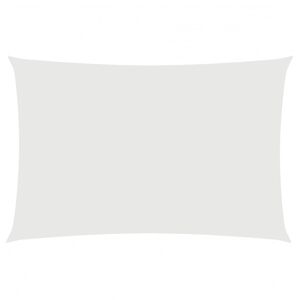vidaXL Parasole a Vela in Tessuto Oxford Rettangolare 2x4m Bianco
