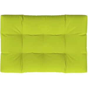 vidaXL Cuscino per Pallet Verde Brillante 120x80x12 cm in Tessuto