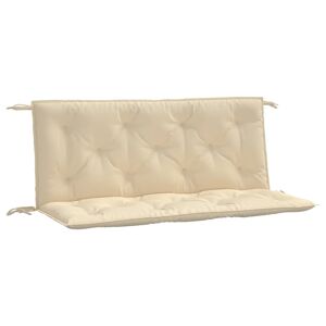 vidaXL Cuscini Panca da Giardino 2pz Beige 120x50x7 cm Tessuto Oxford