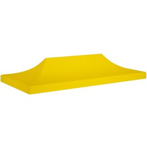 vidaXL Tetto per Tendone per Feste 6x3 m Giallo 270 g/m²