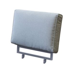 Milani Home schenale angolo per salotto modulare di design per esterno giardino Antracite 76 x 71 x 76 cm